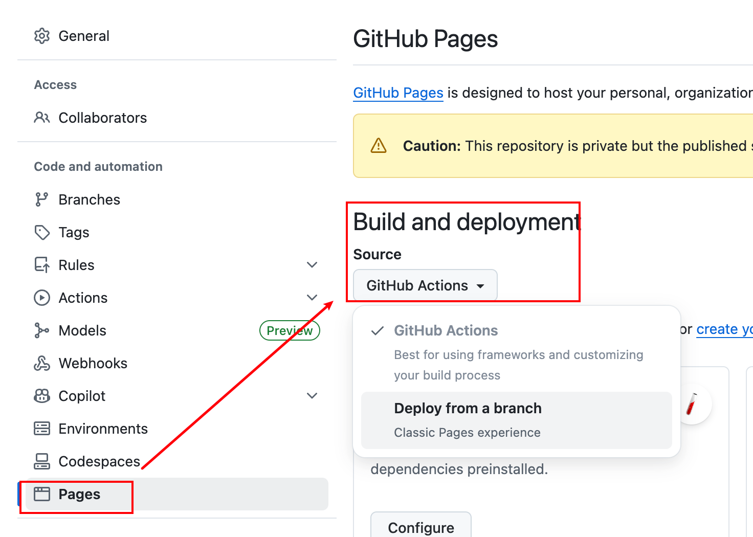 GitHub Pages 设置